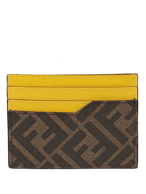 fendi credit card holdfer|fendi card holder with chain.